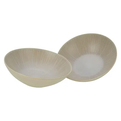 Obrázok produktu pre CreaTable, 33046, Vesuvio  Piesok, misa na šalát 2-dielna, kamenina