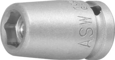 Imagen del producto de Adaptador para llave dinamométrica, boca de 1/4", hexagonal, tamaño 13 mm, longitud 23 mm