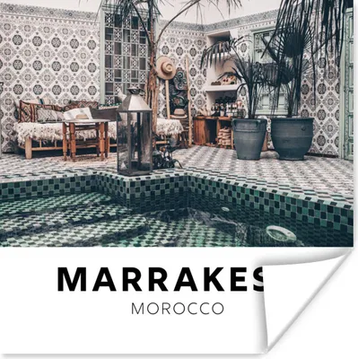 Produktbild von MuchoWow® Poster Marrakech - Marokko - Dekorationen 50x50 cm - Wohnzimmerdekoration