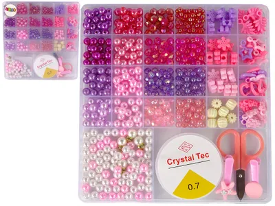 Produktbild von Schmuckherstellung Perlen Set Rosa Anhänger Clips