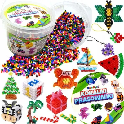 Produktbild von NORIMPEX Bügelperlen XXXL Set Schablonen Geschenk