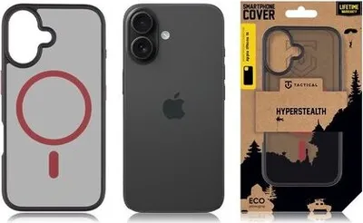 Produktbild von Tactical Back Cover MagForce Hyperstealth 2.0 iPhone 16 black/red