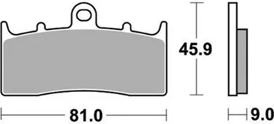 Immagine prodotto di Coppia pastiglie freno SBS mescola sinterizzata 778RST