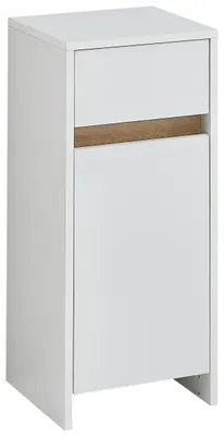 Produktbild von Unterschrank Badezimmer, Quickset 100, Pelipal, 1 Tür, 1 Schubkasten, 32,4 cm, Weiß