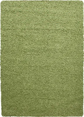 Immagine prodotto di Tappeto per soggiorno, pelo lungo, verde, forma rettangolare, 160x230 cm, tinta unita
