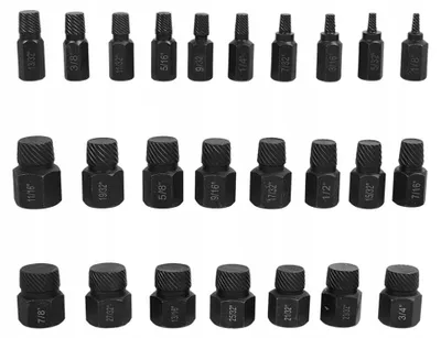 Produktbild von 25-teiliges Set Schraubenausdreher für beschädigte Schrauben Innensechsrund