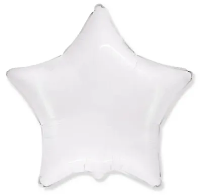 Produktbild von Folienballon, Stern, weiß, 45 cm - Flexmetal