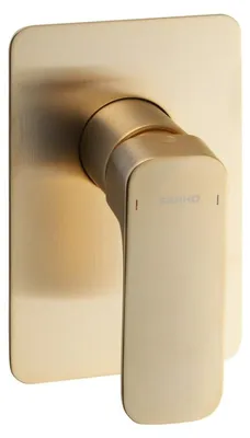 Imagen del producto de Grifo de ducha empotrado Sapho SPY, de un solo mando, color dorado mate