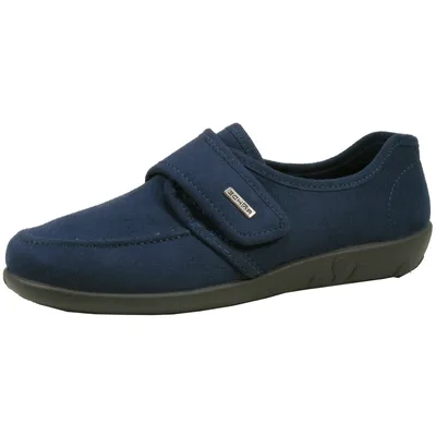 Produktbild von Rohde Damen Hausschuhe Slipper Klettverschluss trageangenehm Ballerup 2222, Größe:42 EU, Farbe:Blau