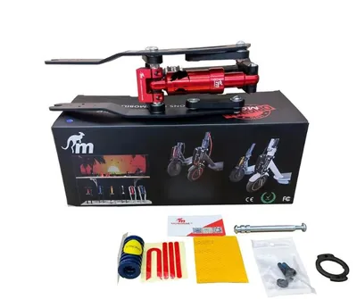 Produktbild von Monorim V4 Stoßdämpfer vorne schwarz-rot Segway Ninebot F/D Serie Dämpfer vorne
