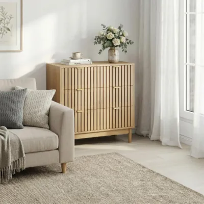 Produktbild von Kommode mit Schubladen, Sideboard Schminktisch-Aufbewahrungsschrank, Holzschrank,für Wohnzimmer