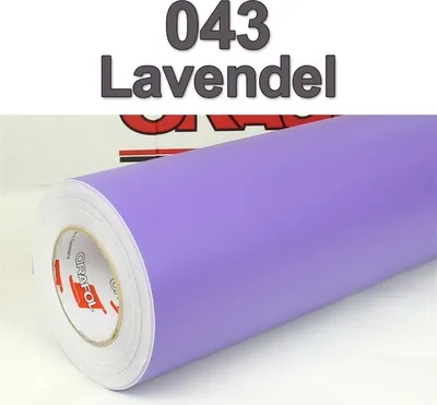 Produktbild von (6,34€/m²) Oracal® Möbelfolie 043 Lavendel Matt 126 cm Breite Laufmeterware selbstklebende Folie Plotterfolie Klebe Folie Oracal 631 matte Küchenfolie