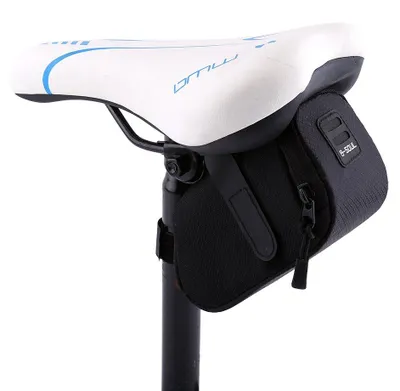 Imagen del producto de Bolsa para bicicleta, que se coloca debajo del sillín, de color , de tamaño compacto, para bicicletas