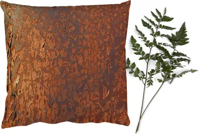 Produktbild von MuchoWow® Zierkissen Sofakissen Wohnzimmer Dekokissen 40x40 cm Retro - Stahl - Metalle - Rost - Foto Kissen - Schlafzimmer Dekoration