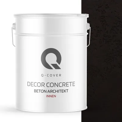 Produktbild von Beton Architekt 15 Kg 10 m2 Schwarz  15 kg | Dekorativerputz | Kellepnputz | Gebrauchsfertige | Betonmasse Betonoptik Dekoratives Beton Innen