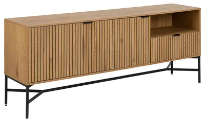 Produktbild von home24 Sideboard - Wildeiche Nachbildung / Schwarz