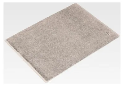 Produktbild von Badvorleger PURA | 60 x 90 cm | 100% Baumwolle | Weich | Badteppich | Farbe: Sandgrau