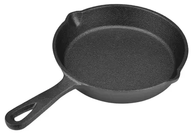 Gusseiserne Bratpfanne 16 cm, antihaftbeschichtet, mit Griff