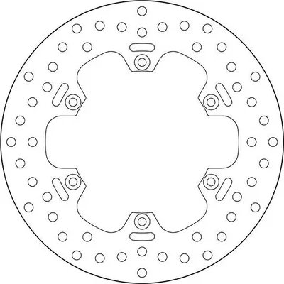 Image de BREMBO Disque de frein fixe 68B40753 série or acier inoxydable D.220 épaisseur 5mm 6 trous