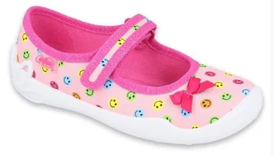 Obrázek produktu pro Dívčí pantofle Befado Smiley, růžové, velikost 29