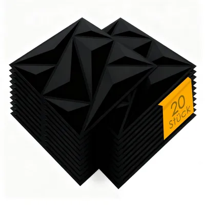Produktbild von 20 Stück 3D Deckenpaneele & Wandpaneele Weiß | Deckenverkleidung | Dekorative Paneele für Wohnzimmer, Schlafzimmer | 30x30 cm | 1.8 m²