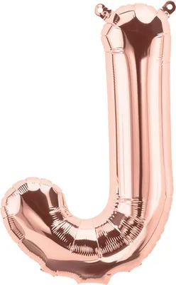 Produktbild von Folienballon Buchstabe J, rosegold, ca. 80 cm, für Luftbefüllung