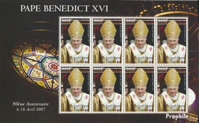Produktbild von Briefmarken Togo 2008 Mi 3369 Kleinbogen (kompl.Ausg.) postfrisch Papst Benedikt XVI.