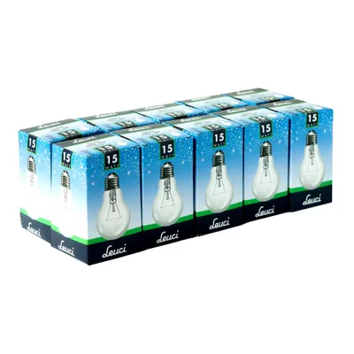 Produktbild von 10 x Leuci Glühbirne Birnenform A60 15W E27 klar Glühlampe 15 Watt Glühbirnen warmweiß dimmbar