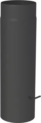 Produktbild von Ø 180 mm Ofenrohr 50 cm - mit Drosselklappe - schwarz