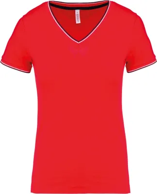 Immagine prodotto di Kariban Ladies? T-shirt con scollo a V in maglia piqué