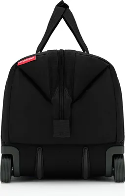 Produktbild von reisenthel allrounder Trolley, Schwarz, 49x30x41 cm, 30 L, aus recyceltem Polyester, mit 2 Rollen, höhenverstellbarer Teleskopstange, 6 Innenfächern und 2 Reißverschluss-Außenfächern