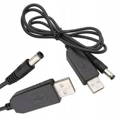 Image de Rosfix Convertisseur de Tension USB-CC – USB 5 V Vers 9 V, Connecteur 5,5 x 2,1 mm | Câble de 100 cm, Courant de Sortie 0,8-1 A