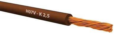 Obrázok produktu pre Vodič CYA2,5 hnedý H07V-K