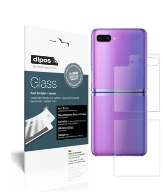 A product package for screen protectors is shown next to a purple smartphone.