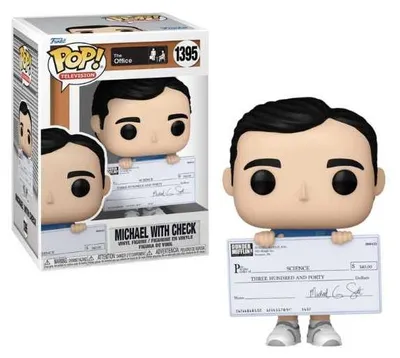 Productafbeelding van The Office - Michael met cheque 1395 - Funko Pop! Vinyl figuur