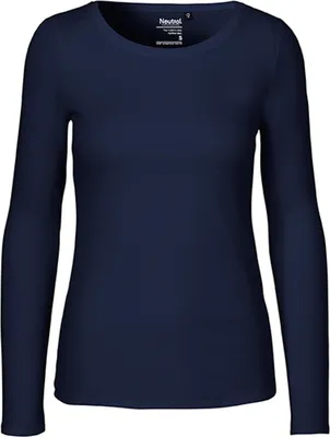 Immagine prodotto di Neutral O81050 | Maglietta a maniche lunghe da donna / 100% cotone equosolidale - Colore: Navy - Taglia: M