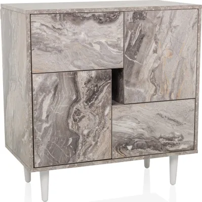 Produktbild von hjh LIVING Kommode mit 2 Schubladen LYKKJA Sideboard Schrank 77.0 x 72.0 x 39.5 cm