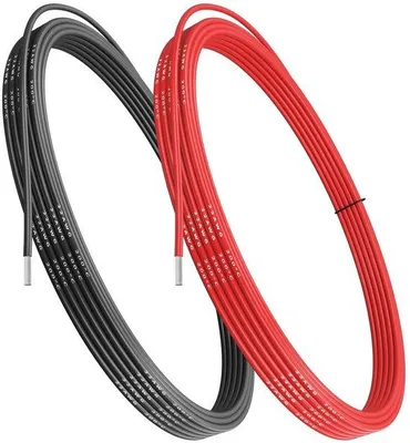 Productafbeelding van 22 AWG Siliconen Draad - 5 m Zwart en Rood voor Doe-Het-Zelf Projecten