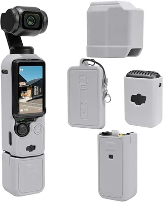 Image de Étui de protection en silicone pour DJI Osmo Pocket 3 – Résistant aux chocs et aux rayures, gris