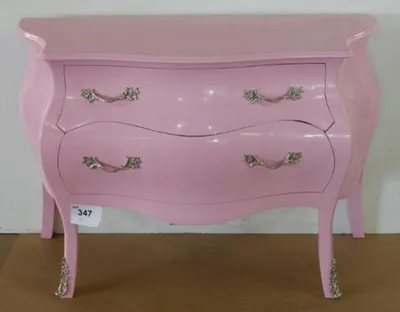 Image de Commode baroque Casa Padrino, couleur rose - Meuble de rangement n bois massif, fabriqué à la main, dimensions : 120 x 85 x 55 cm