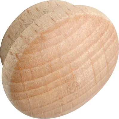 Produktbild von Holzabdeckkappe ø 16 mm, Zapfen ø 12 mm, Zapfenlänge 4 mm, Buche roh