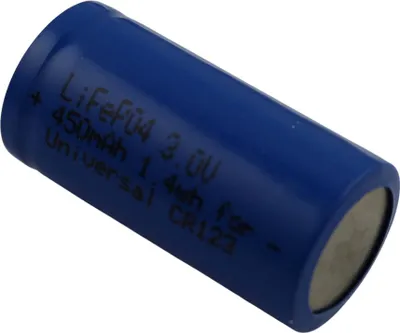 Obrázek produktu pro Avizar, náhradní baterie CR123 LiFePO4 3,0V 450mAh, modrá