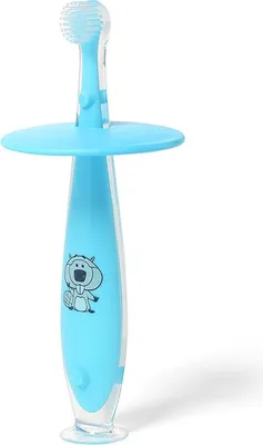 Obrázek produktu pro BABYONO Kartáček zubní bezpečný modrý 6m+