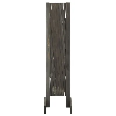 Obrázek produktu pro vidaXL Zahradní zábradlí Plot Grey 120x90 cm Masivní jedlové dřevo