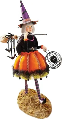 Produktbild von Halloween-Hexe aus Kunstharz, Halloween-Dekoration, Kunstharz-Hexenfigur für die Hausdekoration