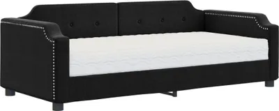 Obrázek produktu pro vidaXL Lehátko s matrací černé 80x200 cm látka