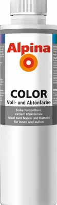 Produktbild von Alpina COLOR Voll- und Abtönfarbe Snow White 750 ml seidenmatt