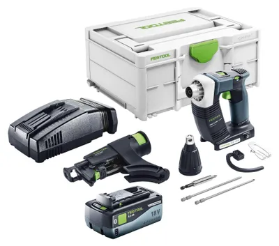 Produktbild von Festool DURADRIVE DWC 18-4500 Basic Akku Bauschrauber 18 V 14 Nm Brushless + 1x Akku 8,0 Ah + Schnellladegerät + Systainer