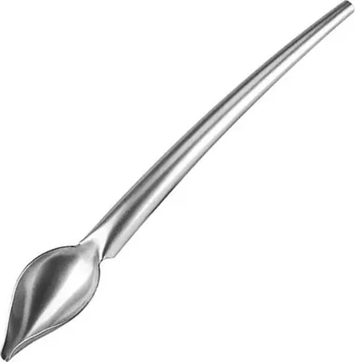 Obrázek produktu pro Lžíce na omáčky z nerezové oceli, ideální k servírování dezertů a pokrmů, ke zdobení talířů, design L