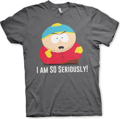 Immagine prodotto di Eric Cartman - Maglietta I Am So Seriously - Grande - Grigio scuro